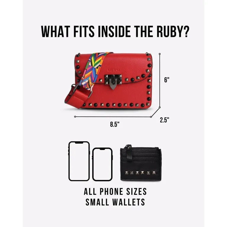 Studded Crossbody Vegan Crossbody