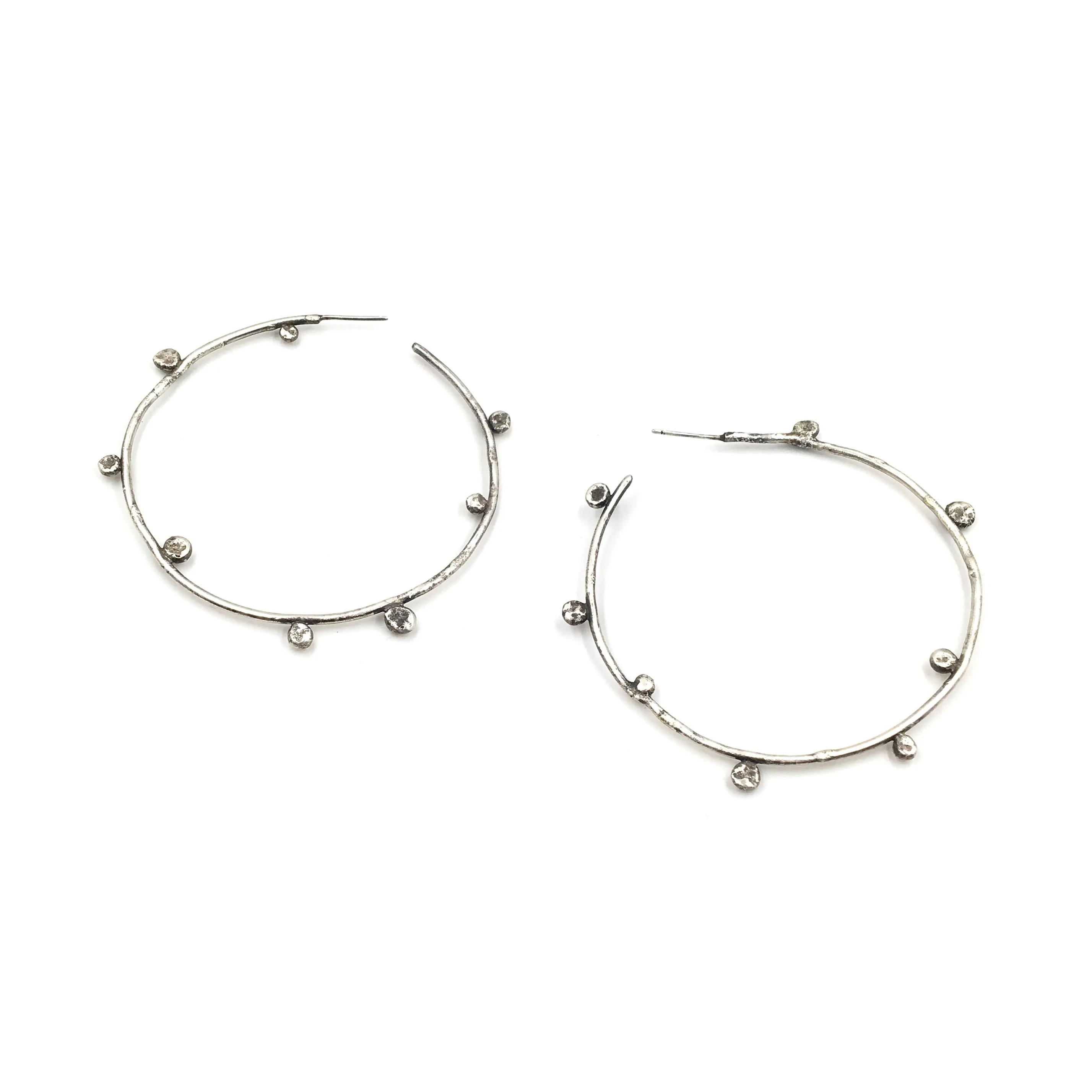Studded Hoops, Large