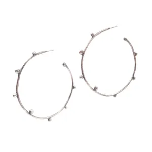 Studded Hoops, Large
