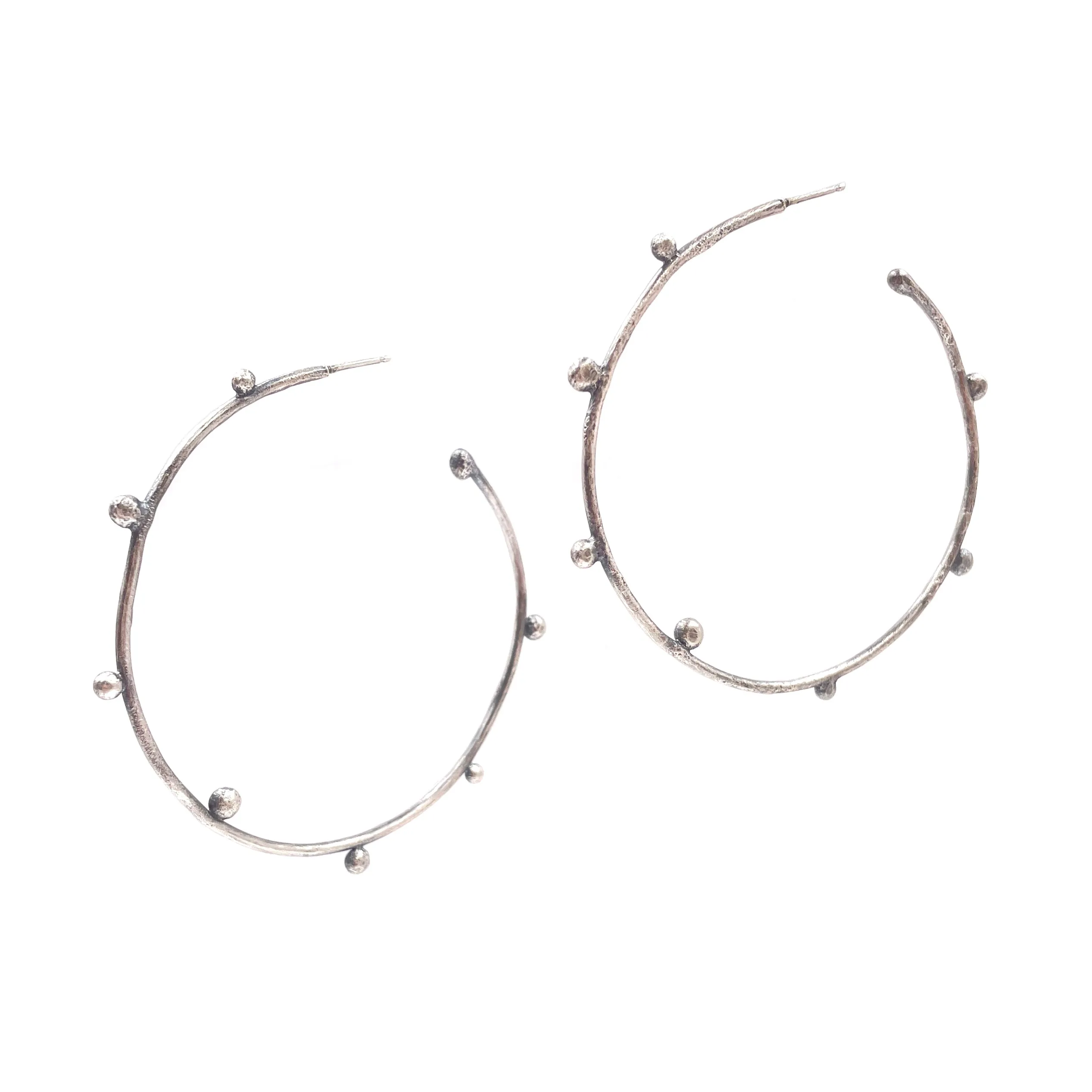 Studded Hoops, Large