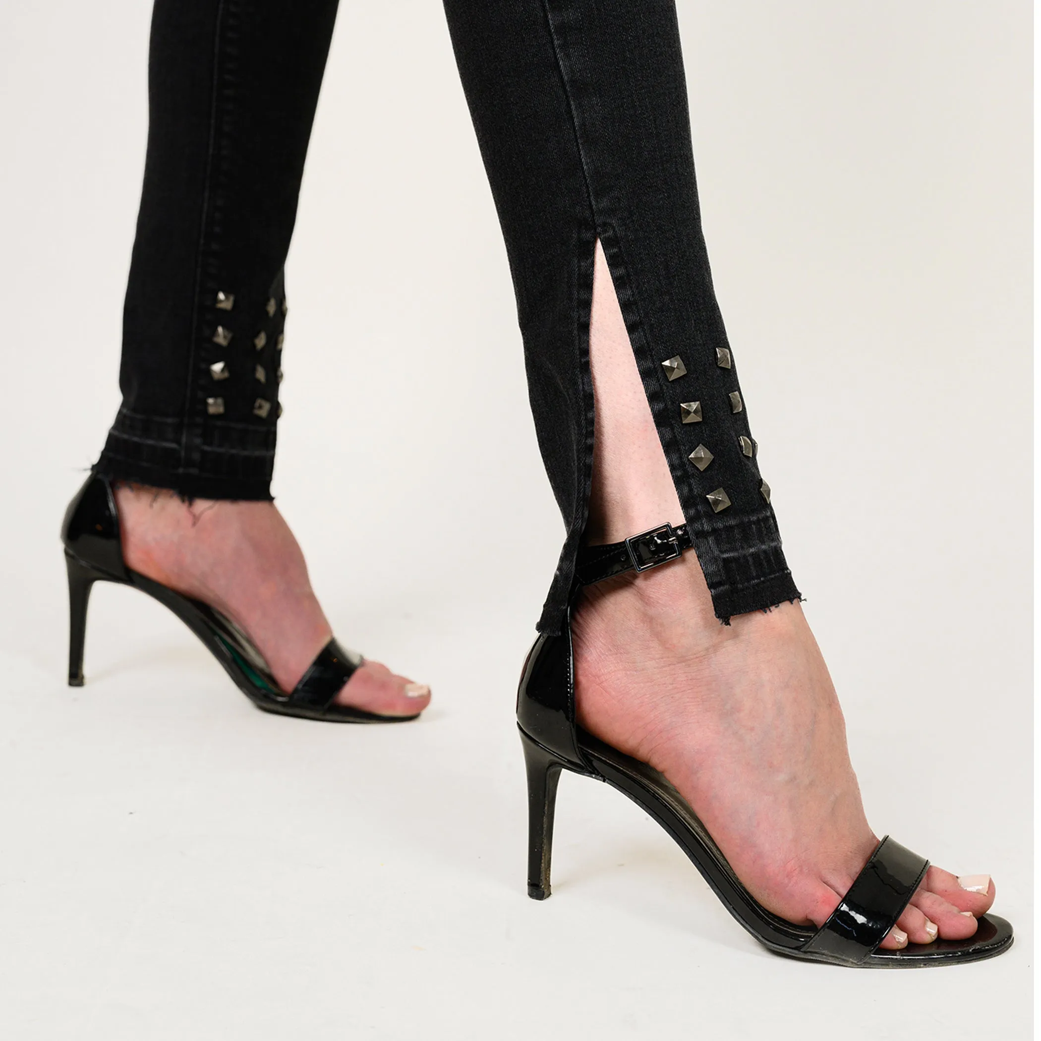 Studded Leg Skinny