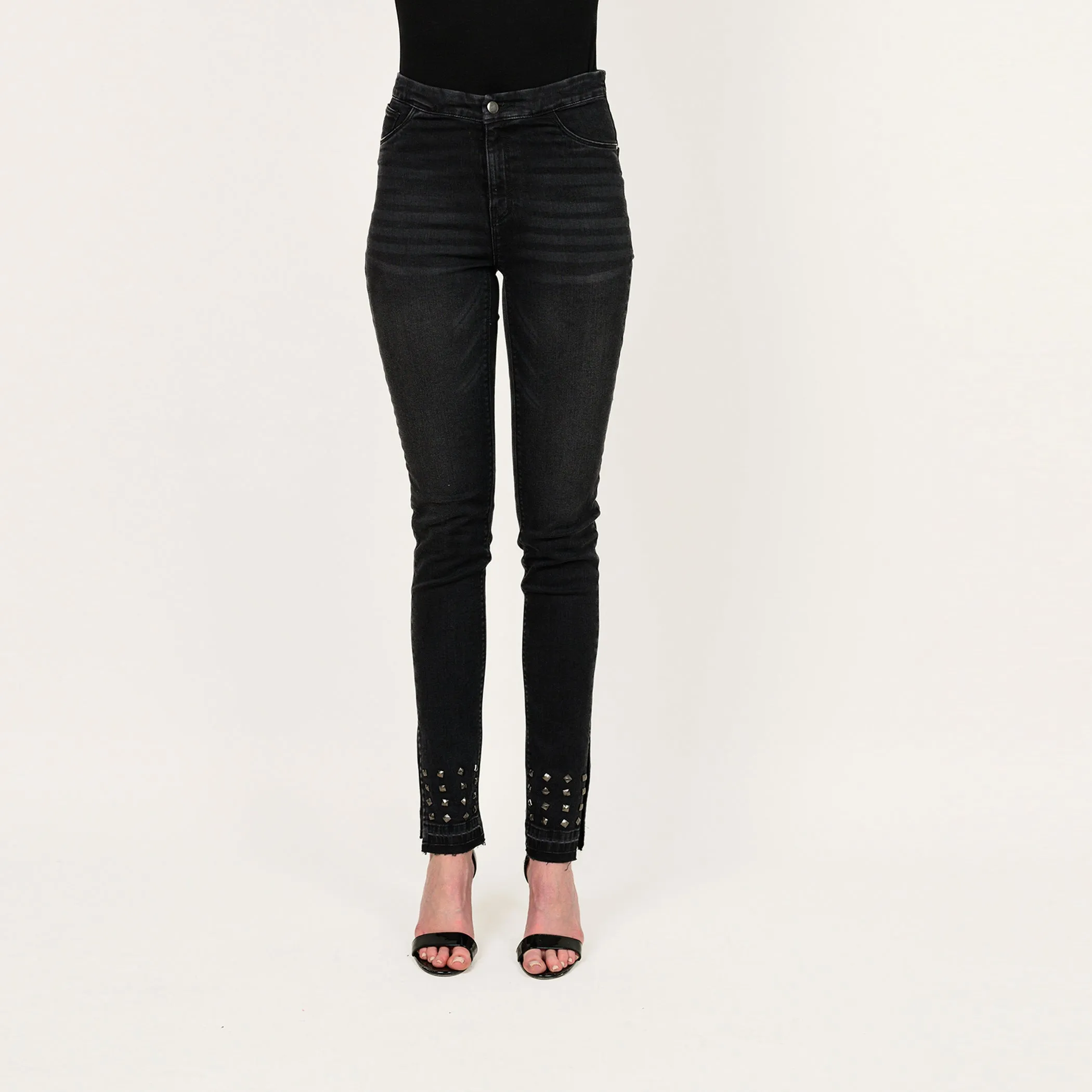 Studded Leg Skinny