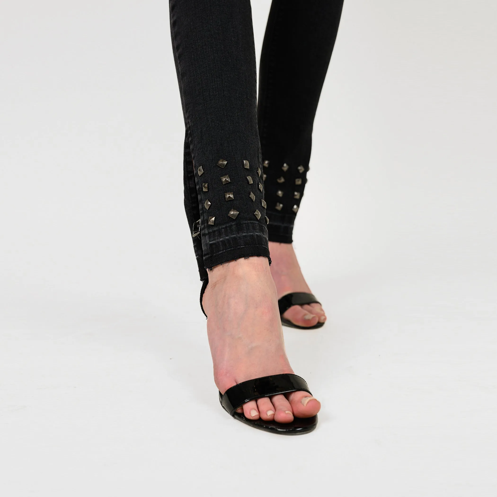 Studded Leg Skinny