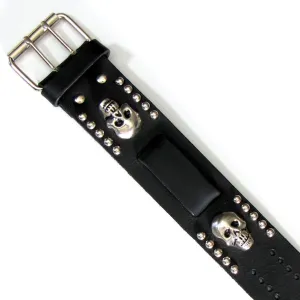 Studded Watchband w/ Skulls