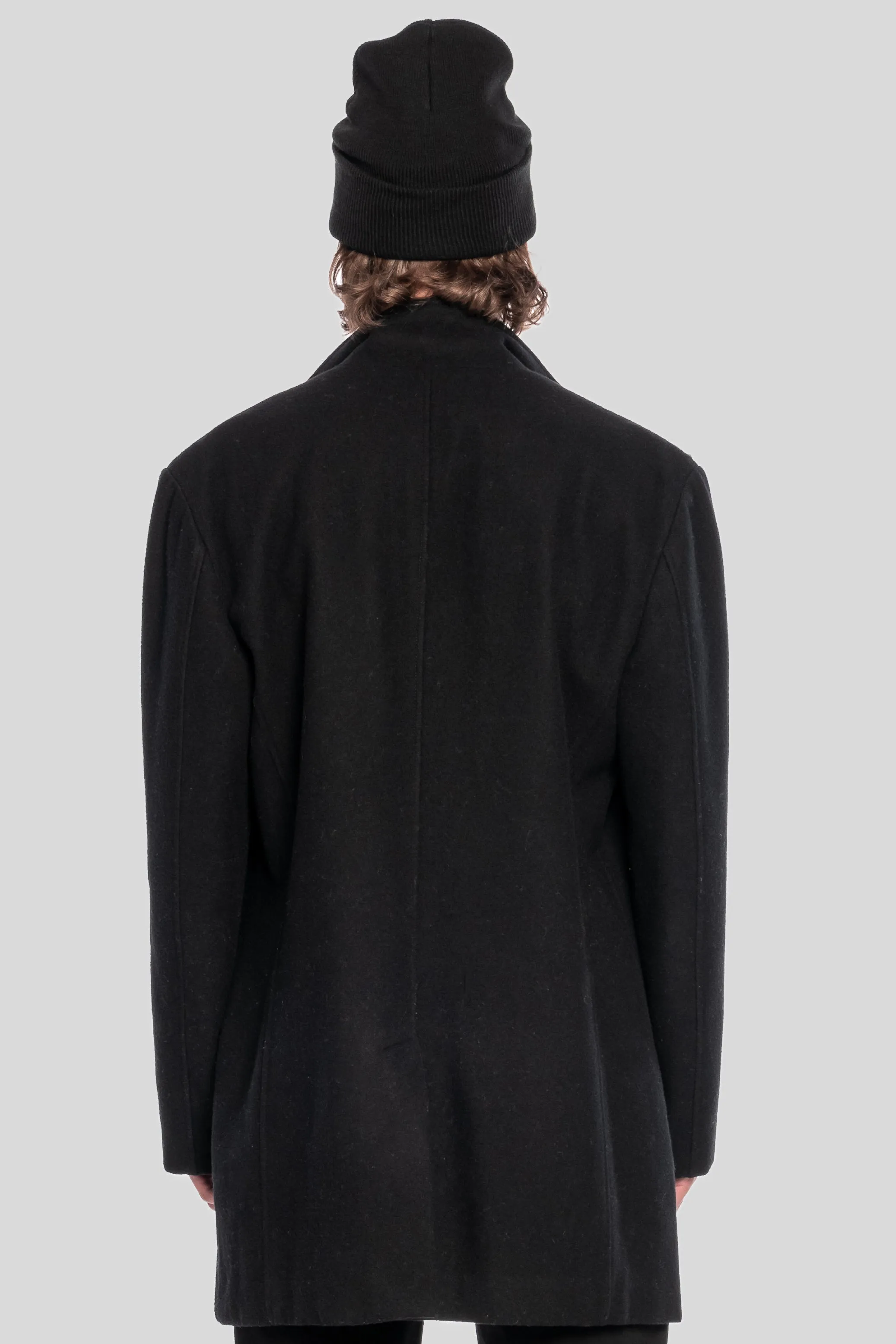 STUDDED WOOL COAT