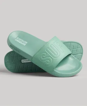 SUPERDRY Code Core Pool Sliders - Granite Green