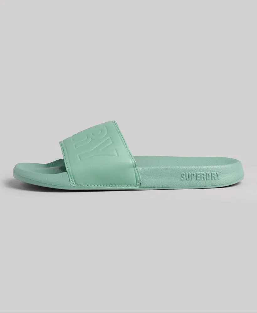 SUPERDRY Code Core Pool Sliders - Granite Green