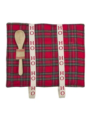 Tartan Baker Holder - Red