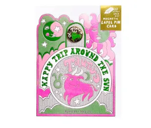 Taurus Lapel Pin   Card
