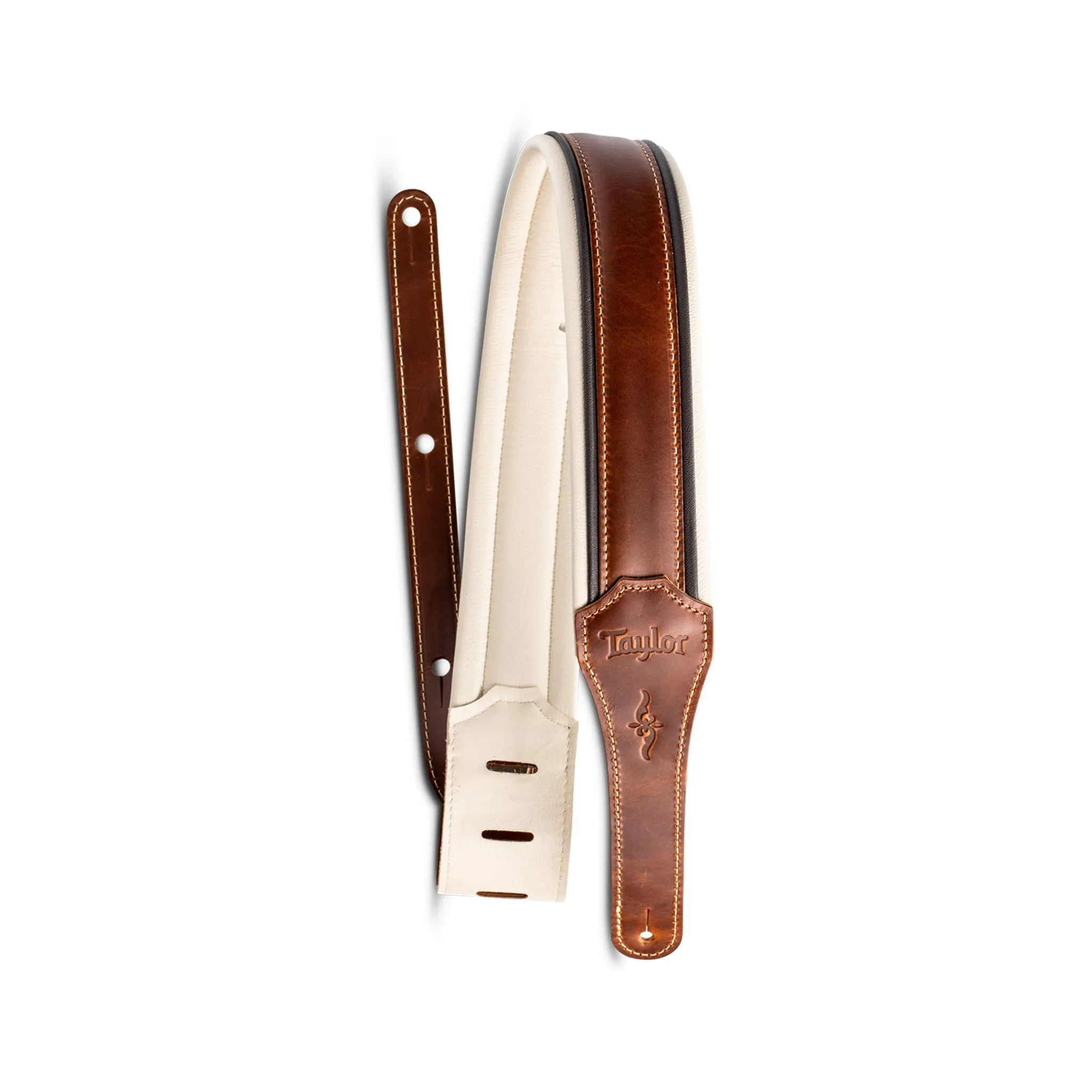 Taylor Renaissance 2.5Inch Leather Guitar Strap, Medium Brown