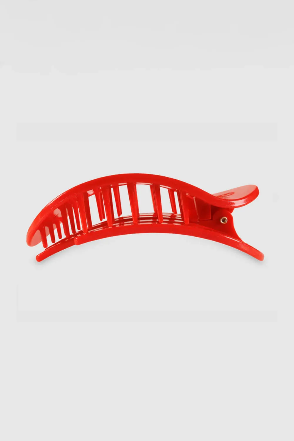 Teleties Large Flat Round Hair Clip in Rudolph Red | TT-FCL01-110