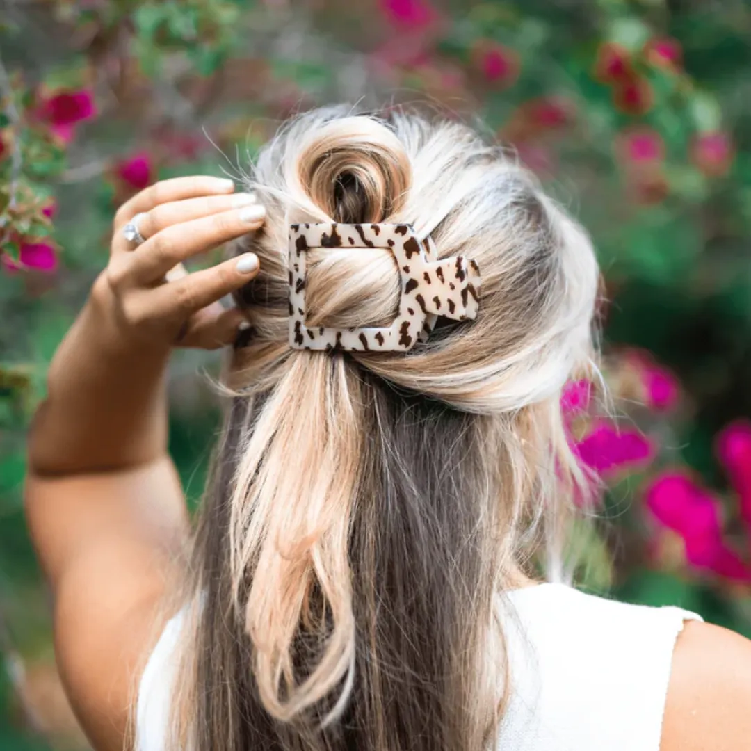 Teleties Large Flat Square Hair Clip