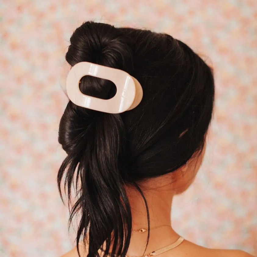 Teleties Medium Flat Round Hair Clip