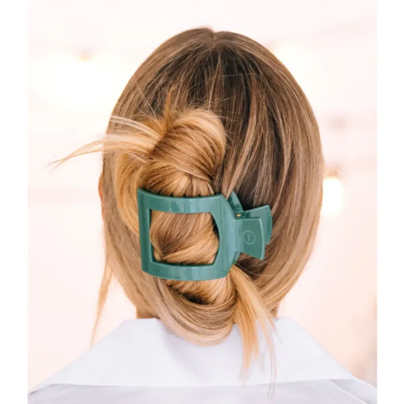 Teleties Shimmer Medium Flat Square Hair Clip
