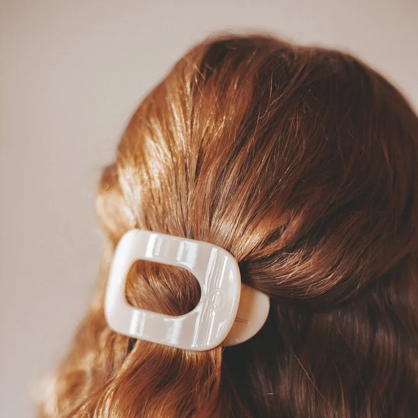Teleties Small Flat Round Hair Clip