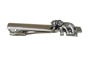 Textured Elephant Square Tie Clip