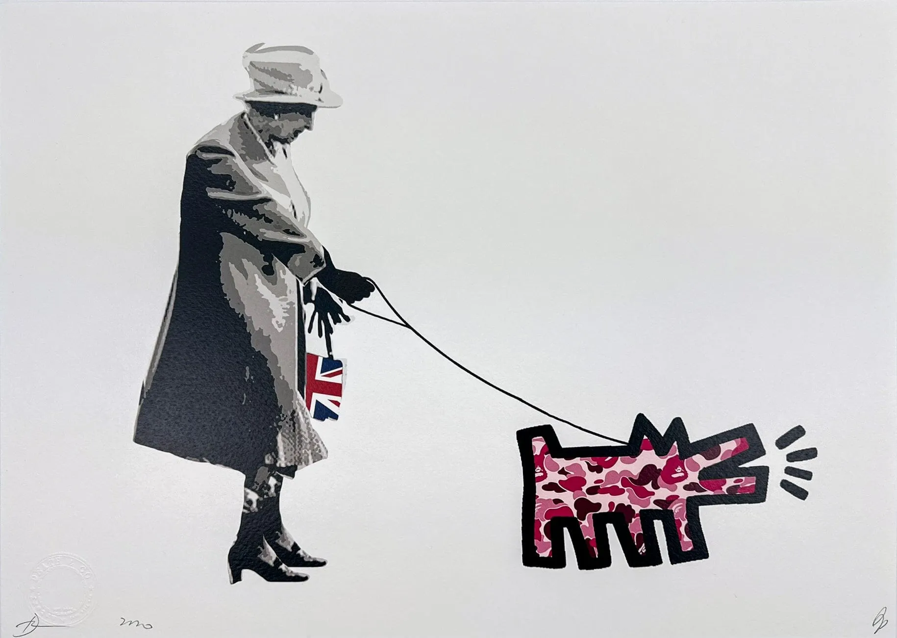 The Queen Walks Haring