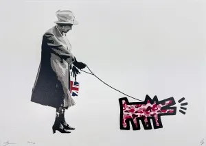 The Queen Walks Haring