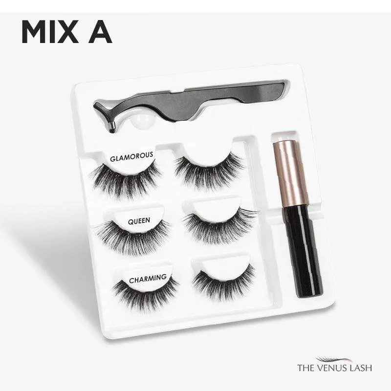 The Venus Lash™ Magnetic Eyelash & Eyeliner Kit (3 Pairs)