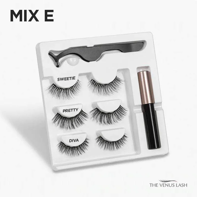 The Venus Lash™ Magnetic Eyelash & Eyeliner Kit (3 Pairs)