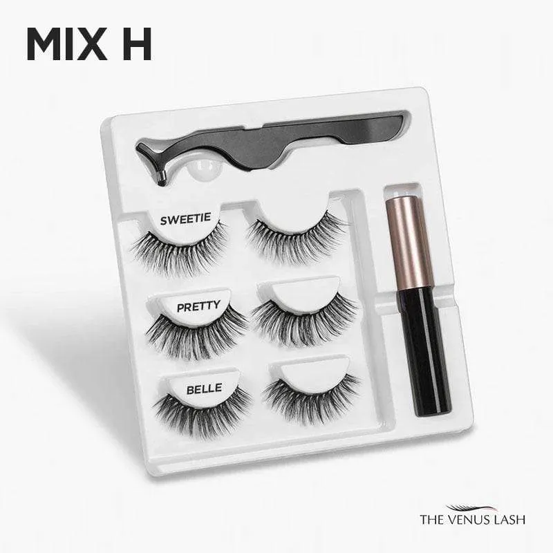 The Venus Lash™ Magnetic Eyelash & Eyeliner Kit (3 Pairs)