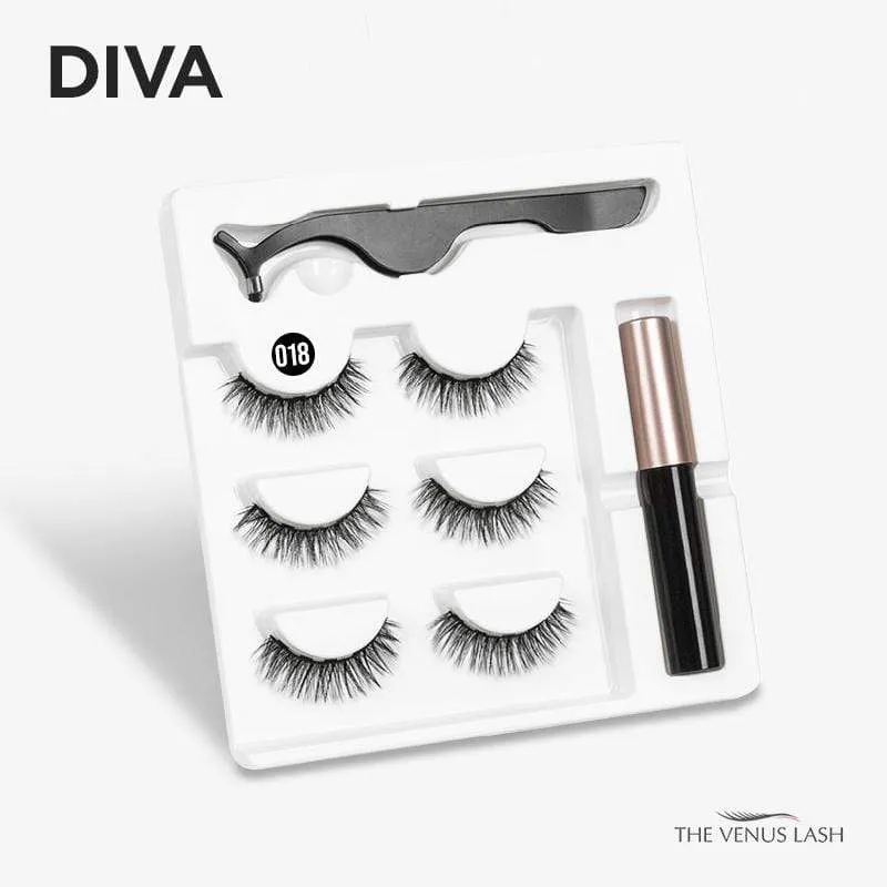 The Venus Lash™ Magnetic Eyelash & Eyeliner Kit (3 Pairs)