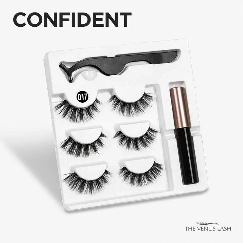 The Venus Lash™ Magnetic Eyelash & Eyeliner Kit (3 Pairs)