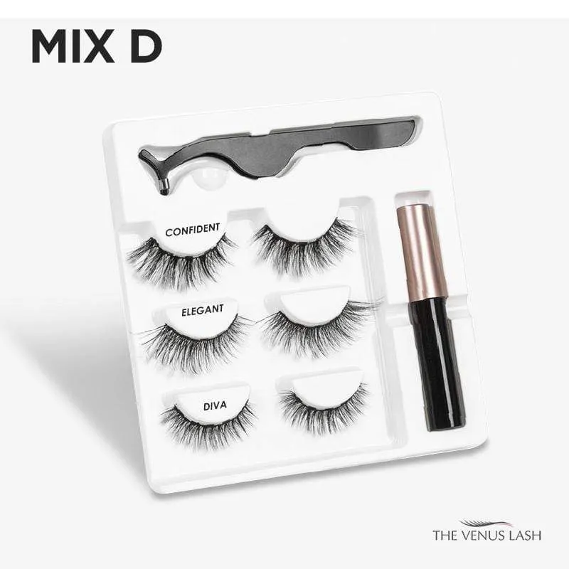 The Venus Lash™ Magnetic Eyelash & Eyeliner Kit (3 Pairs)