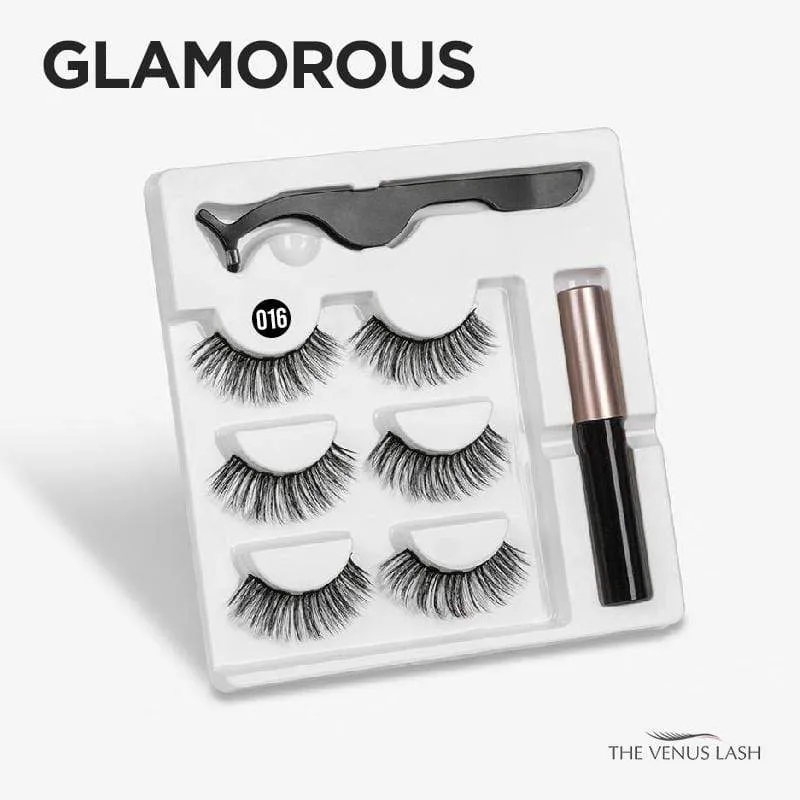 The Venus Lash™ Magnetic Eyelash & Eyeliner Kit (3 Pairs)