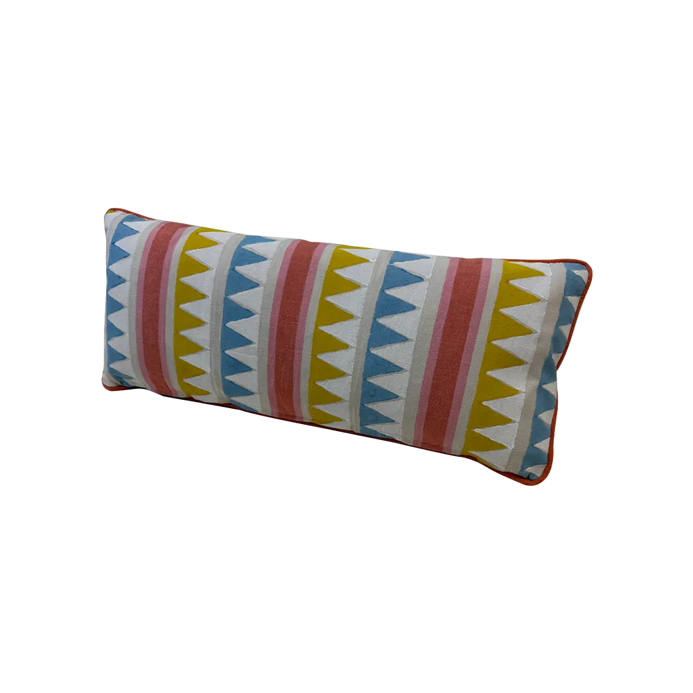 Thibaut Lomita Stripe Lumbar Pillow 11 x 24