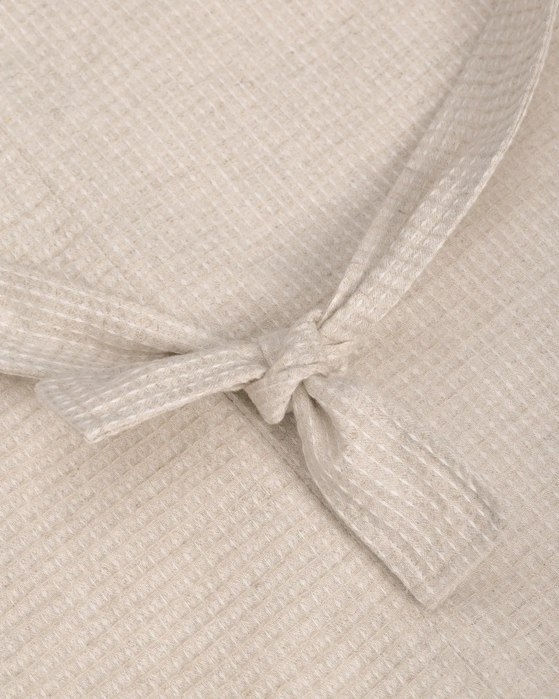 Tie Tote Bag Waffle Sand