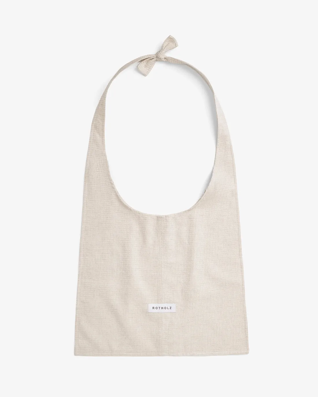 Tie Tote Bag Waffle Sand