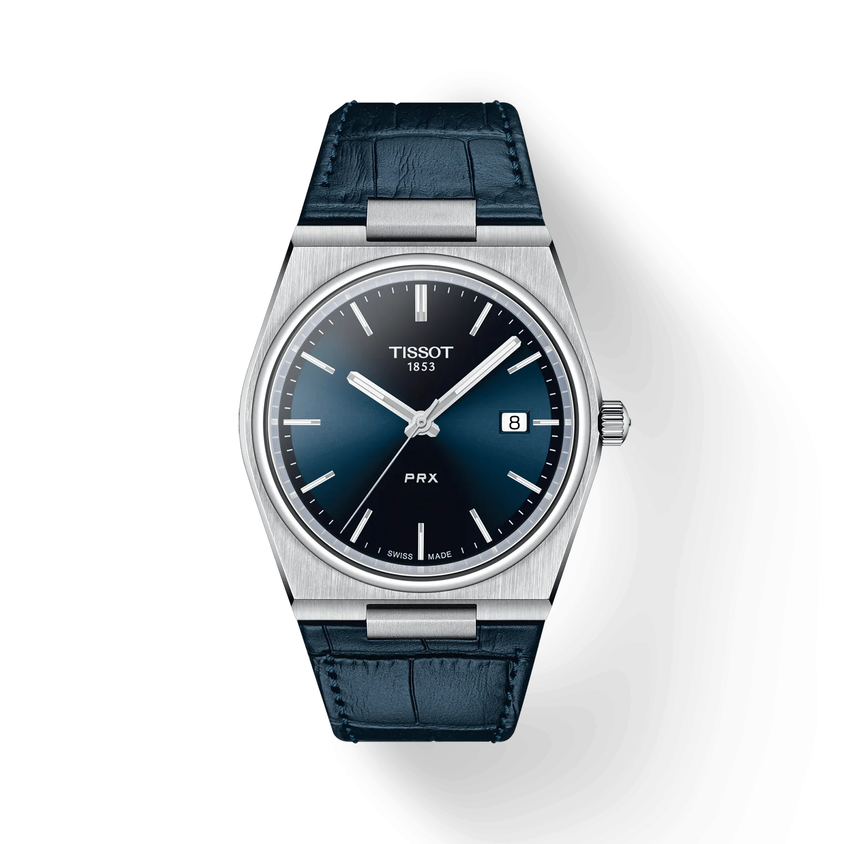 Tissot PRX Quartz 40mm Blue Dial Blue Leather T1374101604100