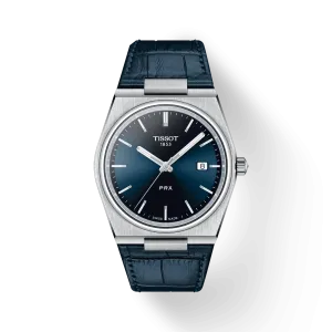 Tissot PRX Quartz 40mm Blue Dial Blue Leather T1374101604100