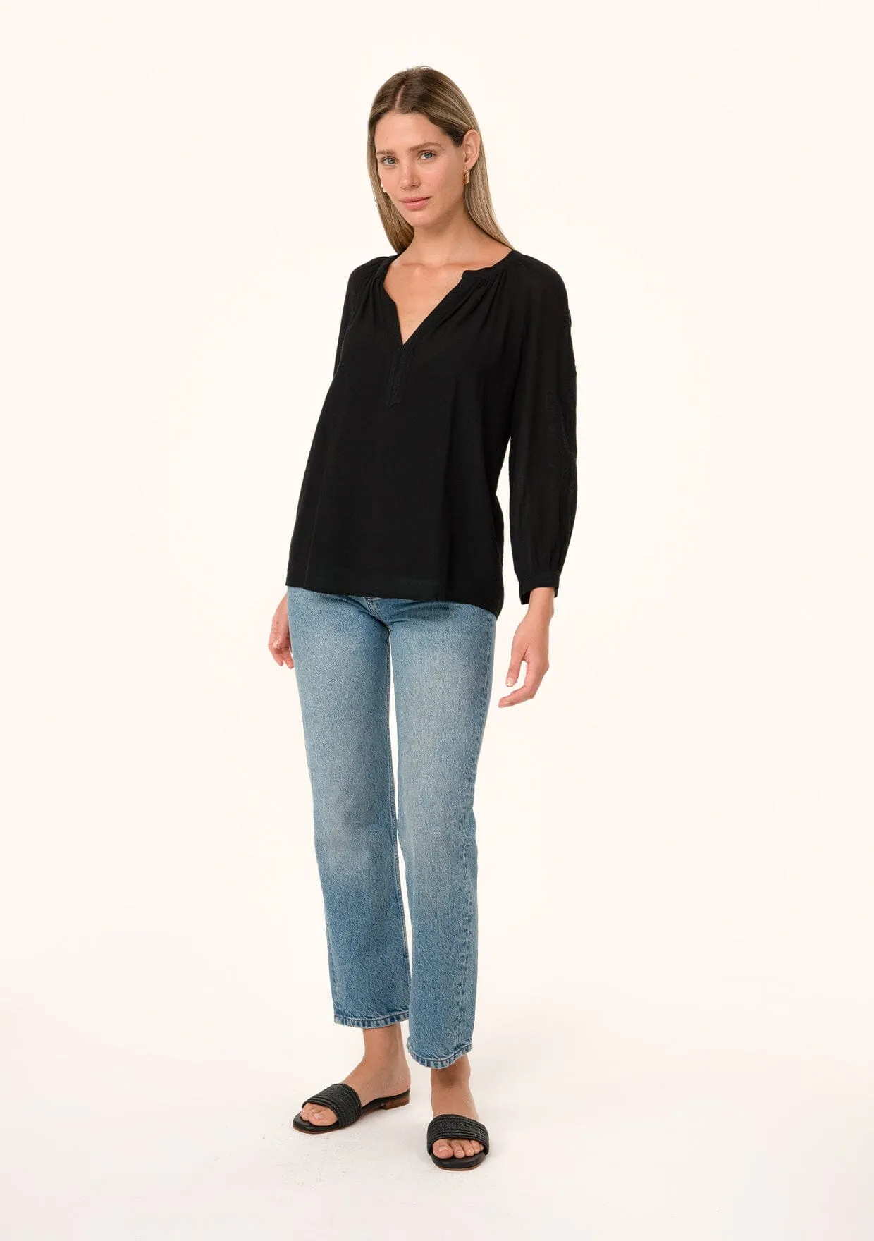 Tobi Embroidered Blouse