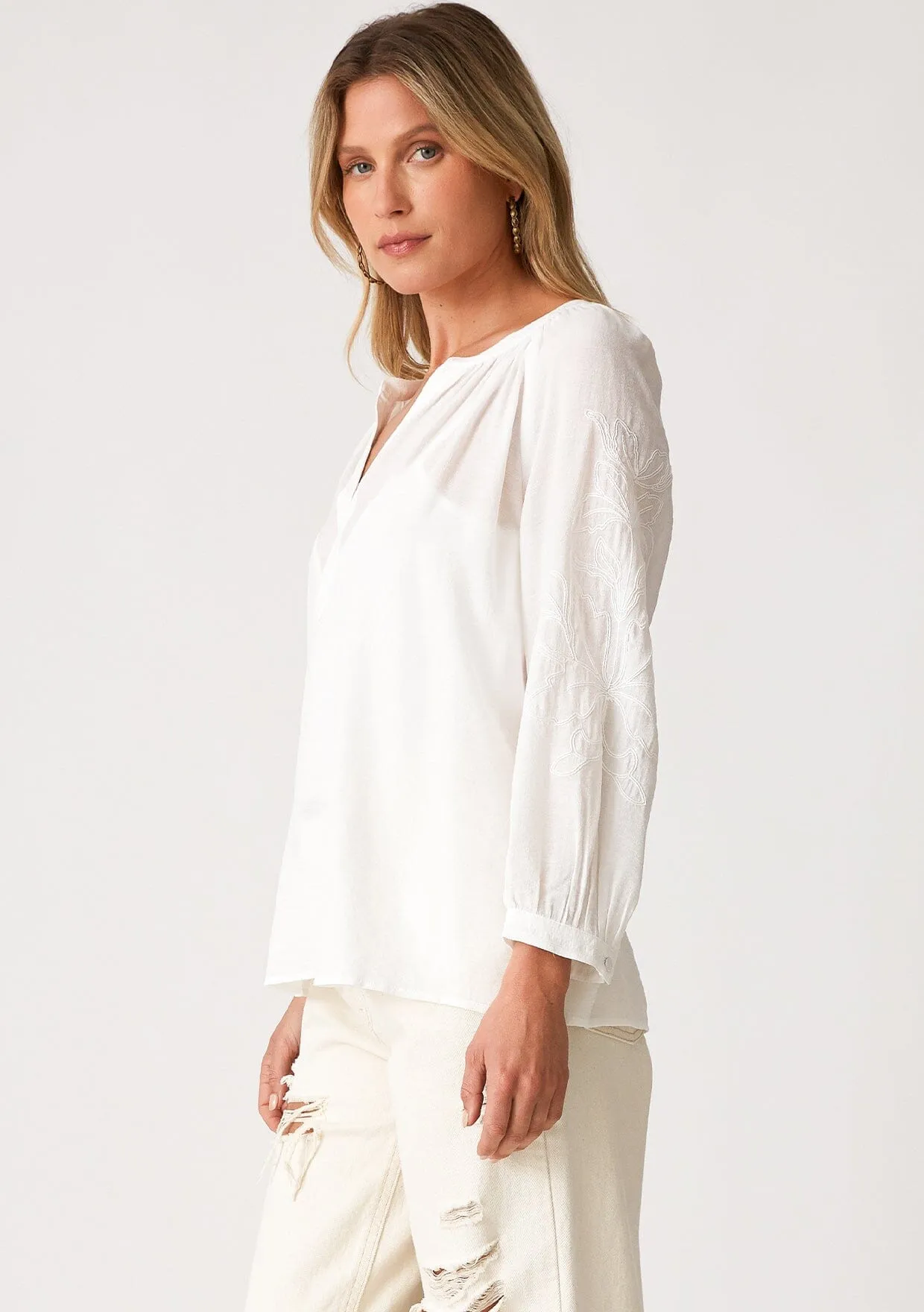 Tobi Embroidered Blouse