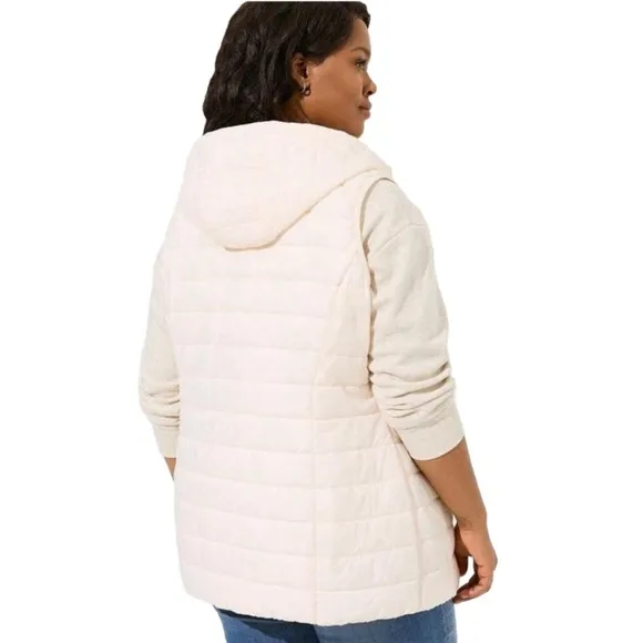 Torrid Light Packable Lightweight Puffer Vest Dew Plus Size 5X NWT