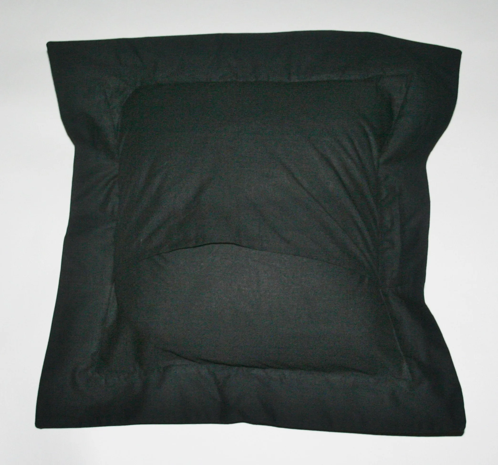 Tribal African Pillow Quilted Bushman Cave Art Pillow Tan and Black