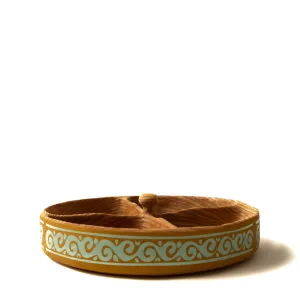 Triple snack bowl ethnic 11"