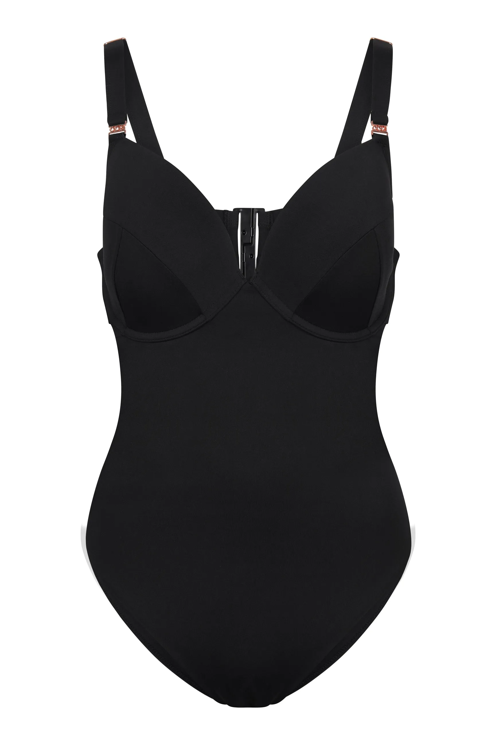 Tummy Control Padded Plunge Swimsuit