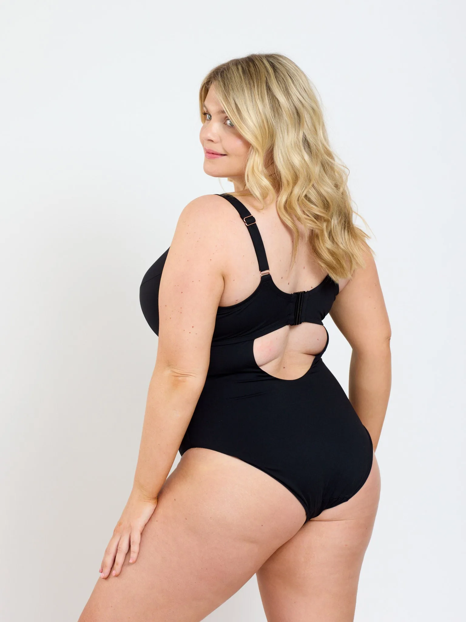 Tummy Control Padded Plunge Swimsuit