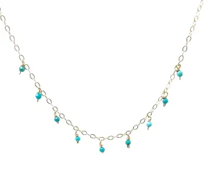 Turquoise Studded Necklace