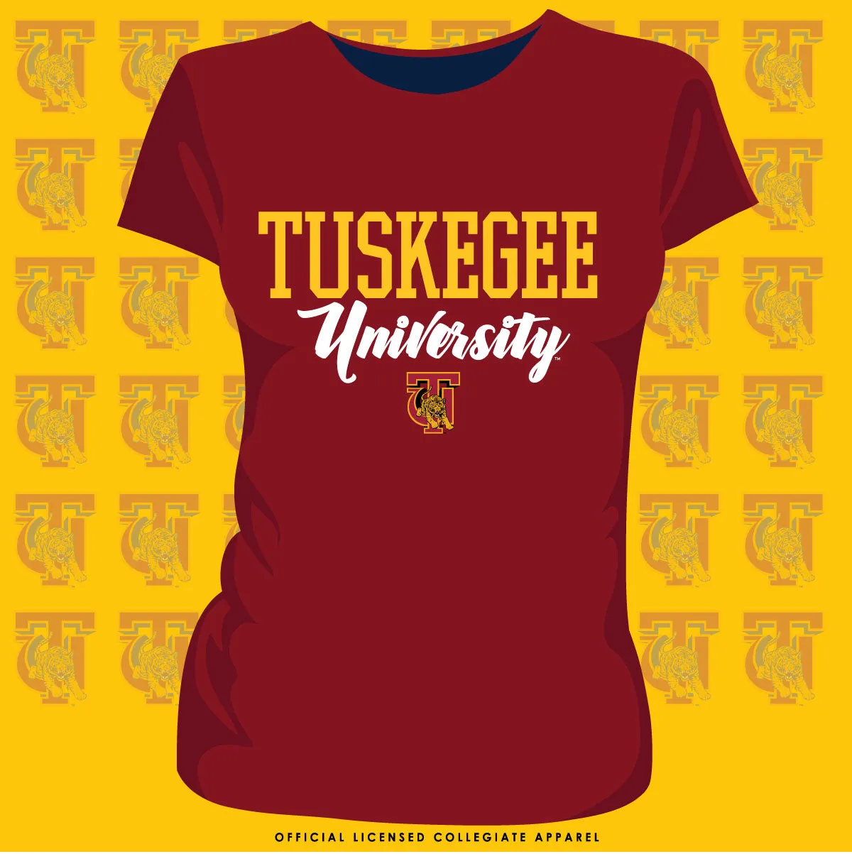 TUSKEGEE | 2020 UNIV Crimson Ladies Tees (**)