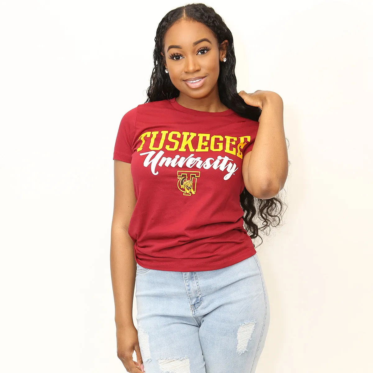 TUSKEGEE | 2020 UNIV Crimson Ladies Tees (**)