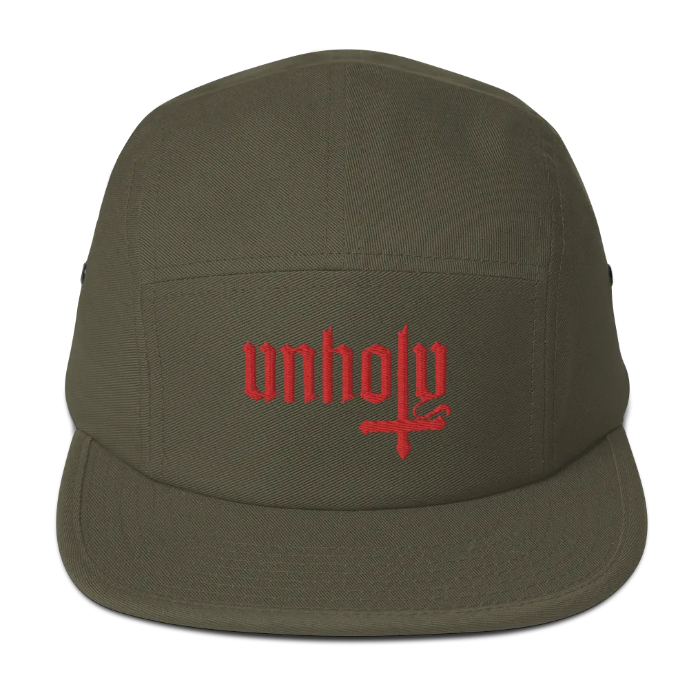 Unholy Embroidered Five Panel Cap