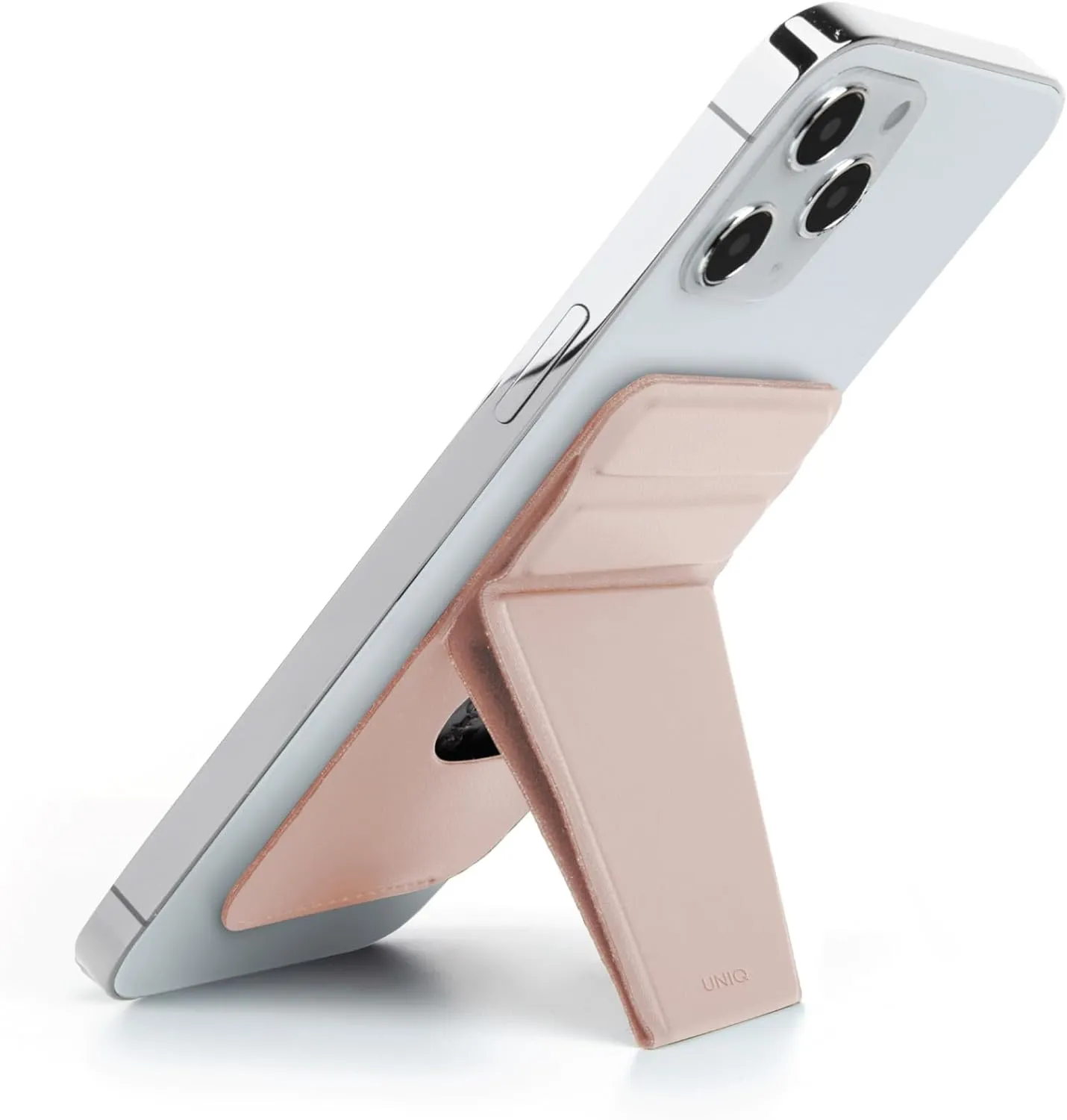 Uniq Phone Accessory (phone Stand, A Hand Grip And Card Holder) (pink)