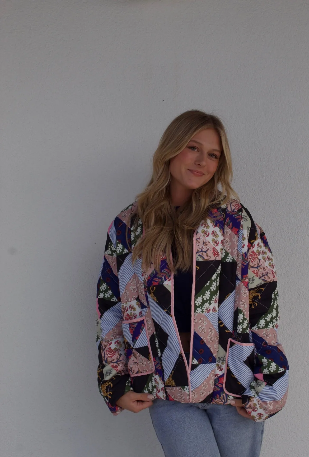 Unique Bohemian Patchwork Quilted Jacket