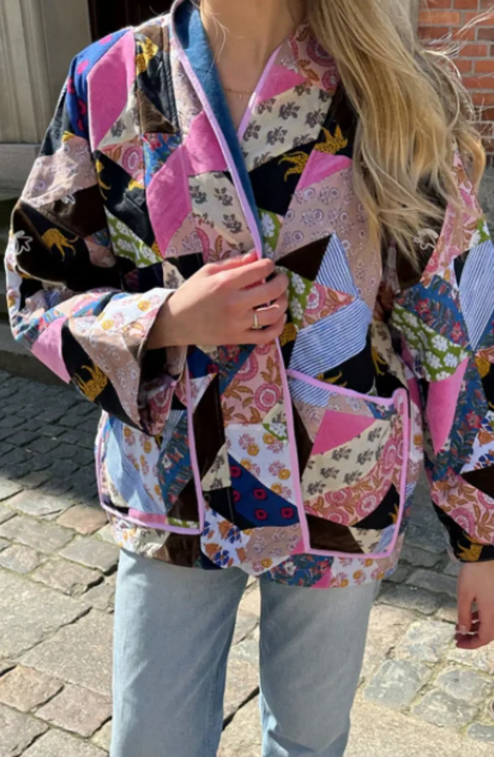 Unique Bohemian Patchwork Quilted Jacket