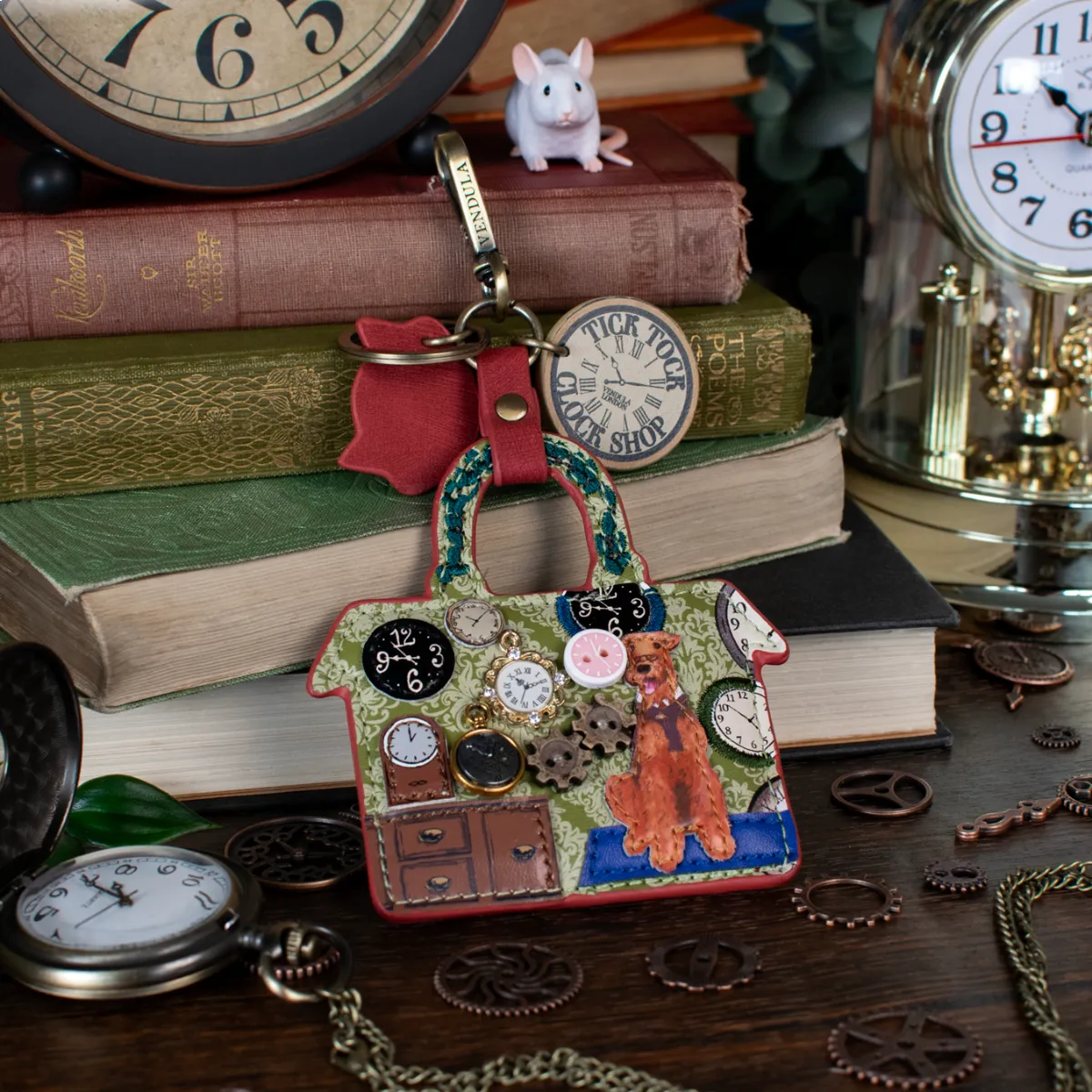 Vendula London - Tick Tock Clock Shop Key Charm