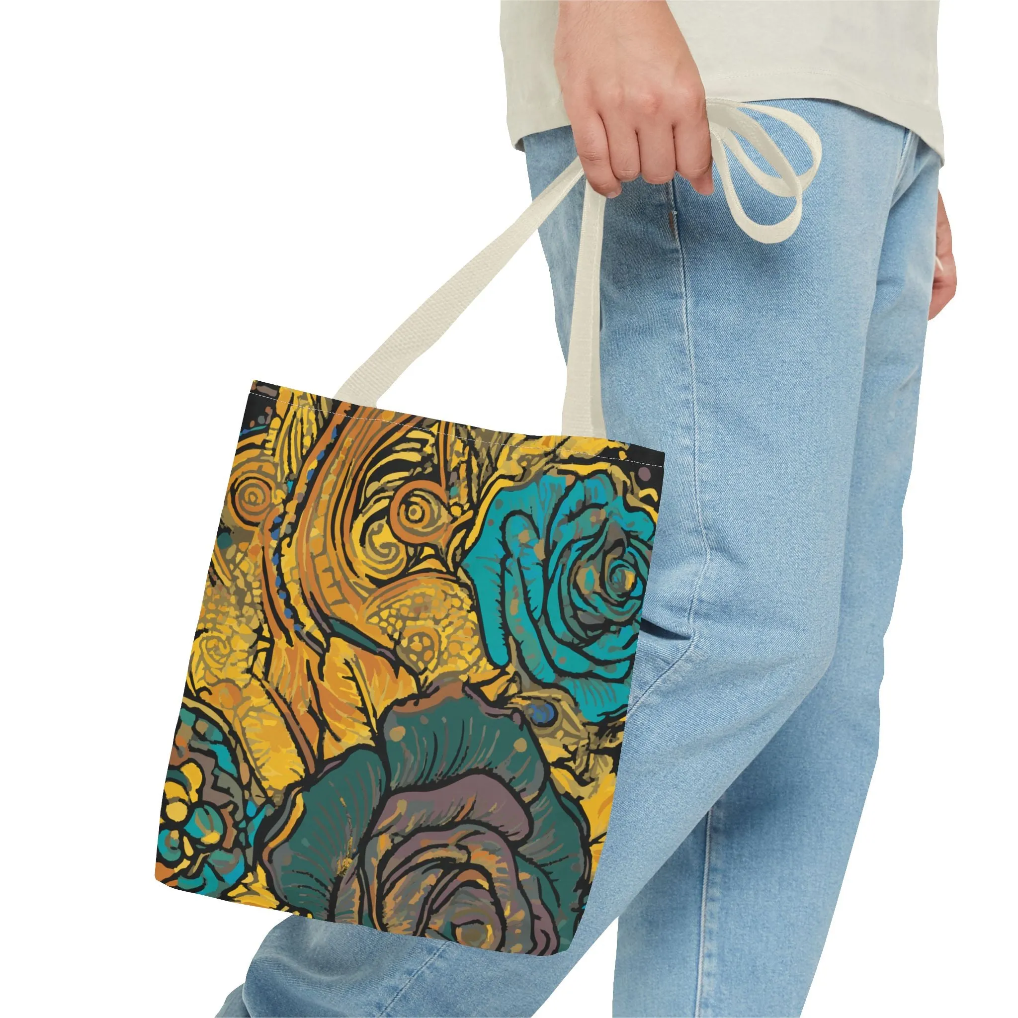 Vibrant Floral Tote Bag - Perfect for Everyday Use and Special Occasions